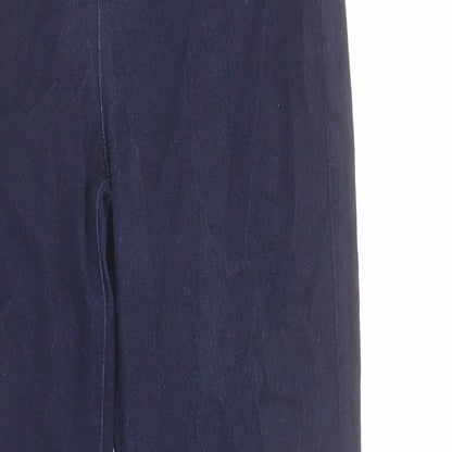 Oasis Womens Blue Cotton Skinny Jeans Size 10 L31 in Regular Zip