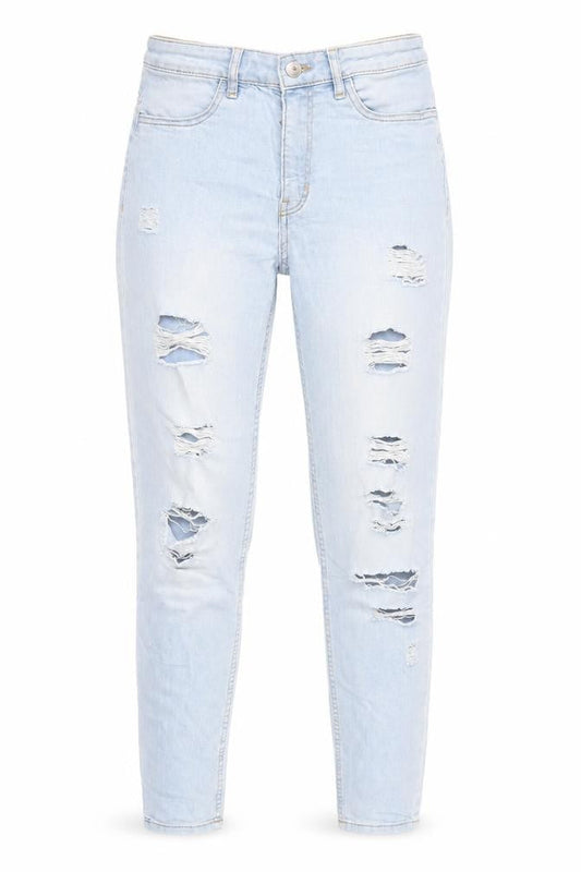 Womens UK Size 8 Divided by H&M Regular Fit Skinny Blue Jeans