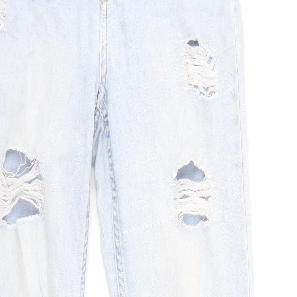 Divided by H&M Womens Blue Cotton Skinny Jeans Size 8 L29 in Regular Zip