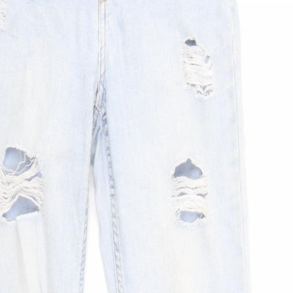 Divided by H&M Womens Blue Cotton Skinny Jeans Size 8 L29 in Regular Zip