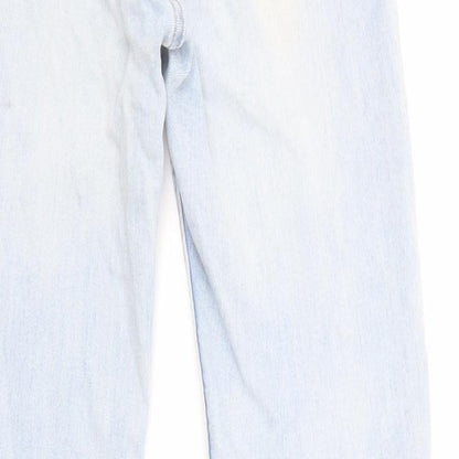 Divided by H&M Womens Blue Cotton Skinny Jeans Size 8 L29 in Regular Zip