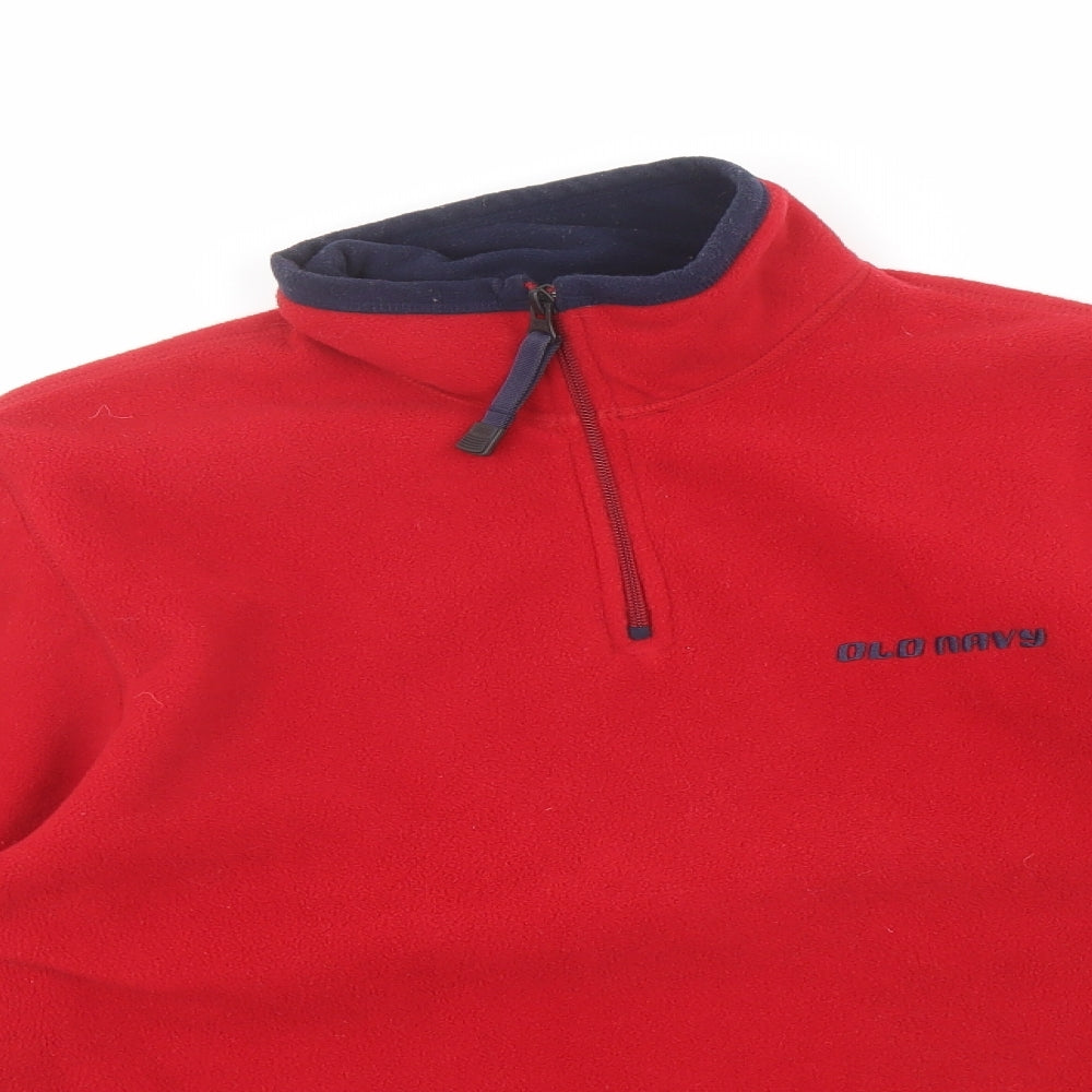 Mens UK Size S Old Navy Red Pullover Sweatshirt