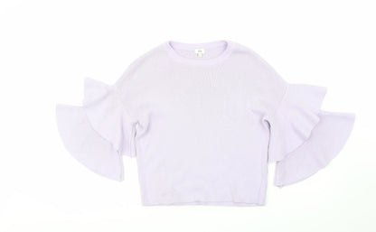 Womens UK Size 6 River Island Purple Pullover Jumper