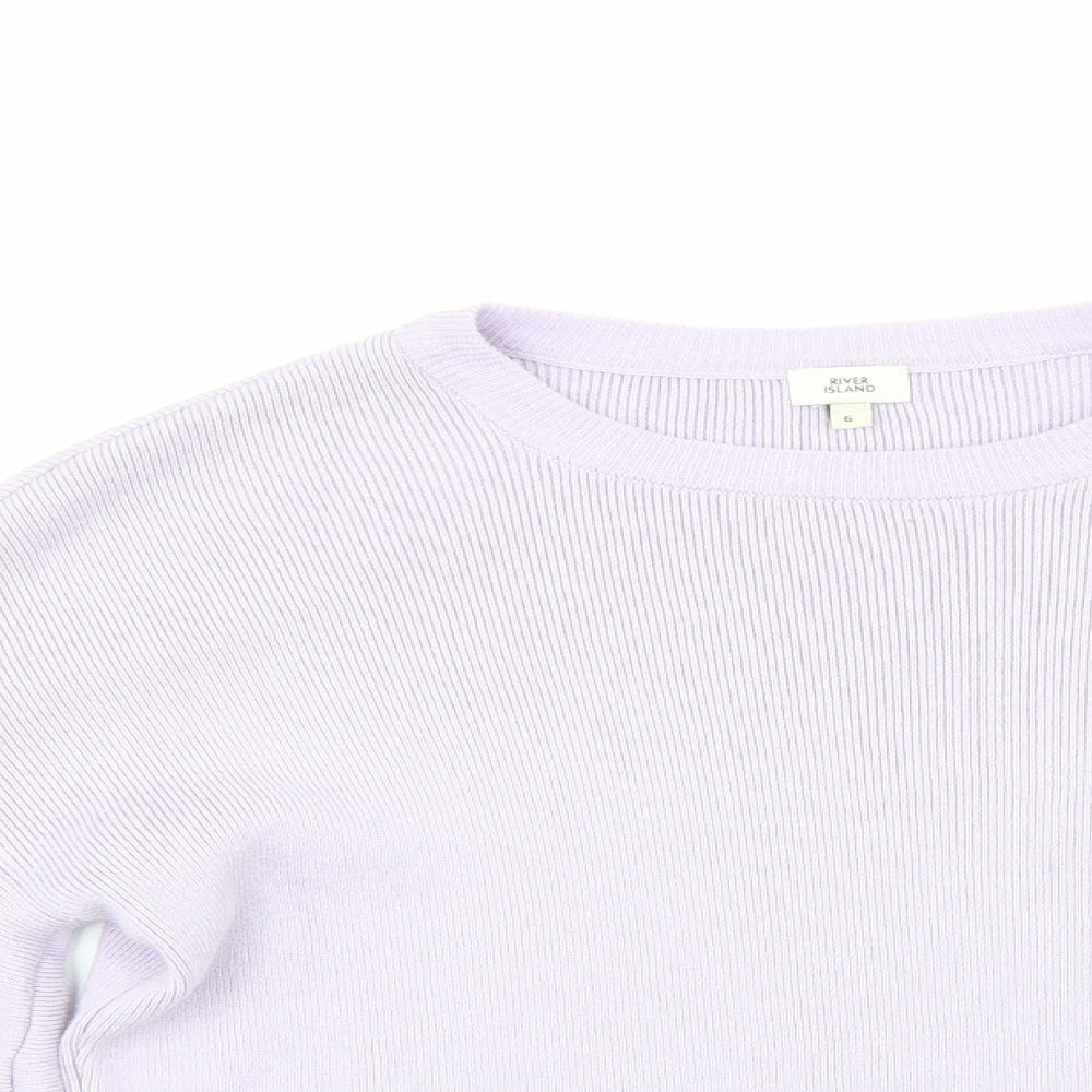 Womens UK Size 6 River Island Purple Pullover Jumper