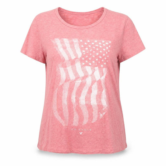 Womens UK Size L American Eagle Outfitters Pink Basic T-Shirt