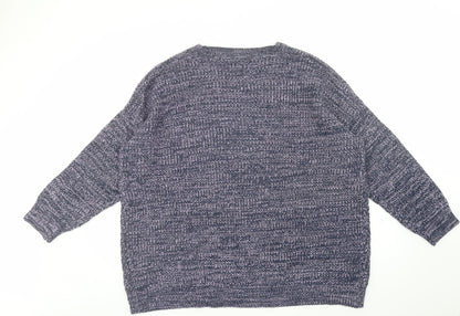 Womens UK Size L Capsule Purple Pullover Jumper