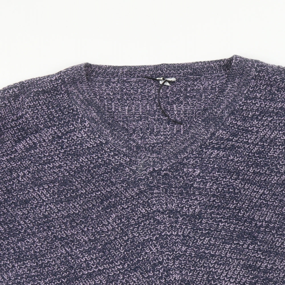 Womens UK Size L Capsule Purple Pullover Jumper