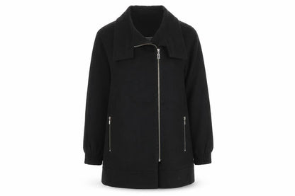 Womens UK Size M Zara Black Overcoat