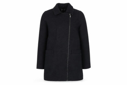 Womens UK Size 12 Debenhams Black Overcoat