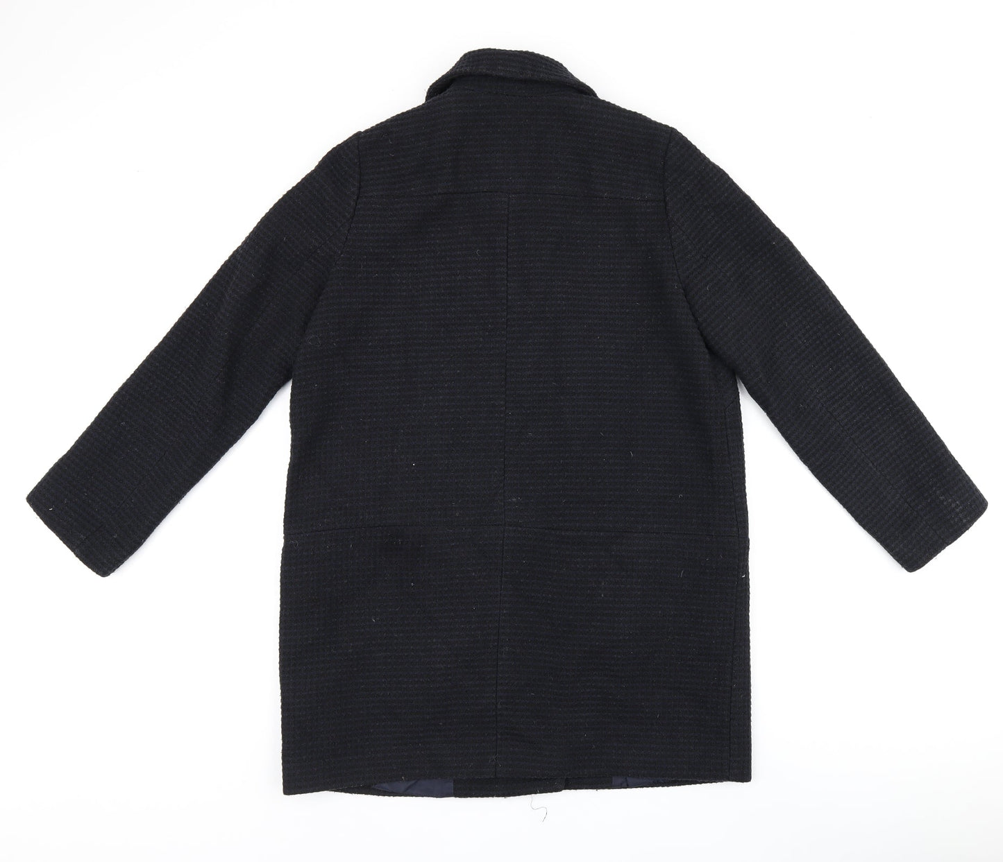 Womens UK Size 12 Debenhams Black Overcoat
