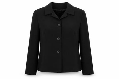 TAGG Womens Black Polyester Jacket Blazer Size 16