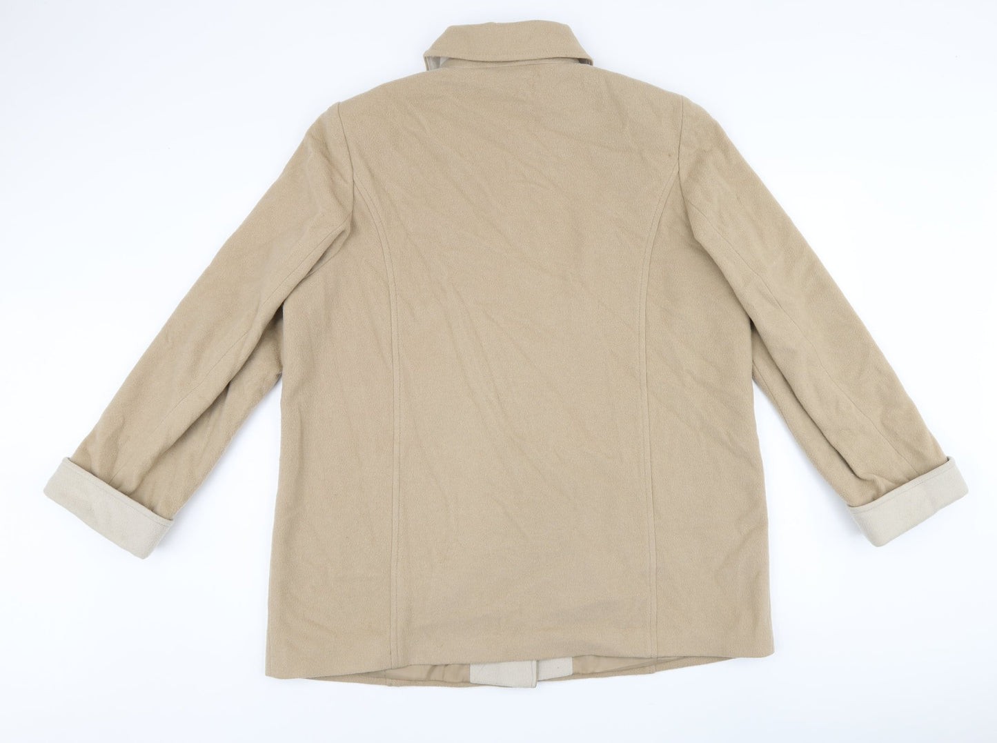 Womens UK Size 18 Marks and Spencer Beige Overcoat
