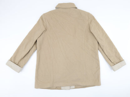 Womens UK Size 18 Marks and Spencer Beige Overcoat