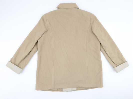 Womens UK Size 18 Marks and Spencer Beige Overcoat
