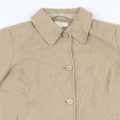 Womens UK Size 18 Marks and Spencer Beige Overcoat