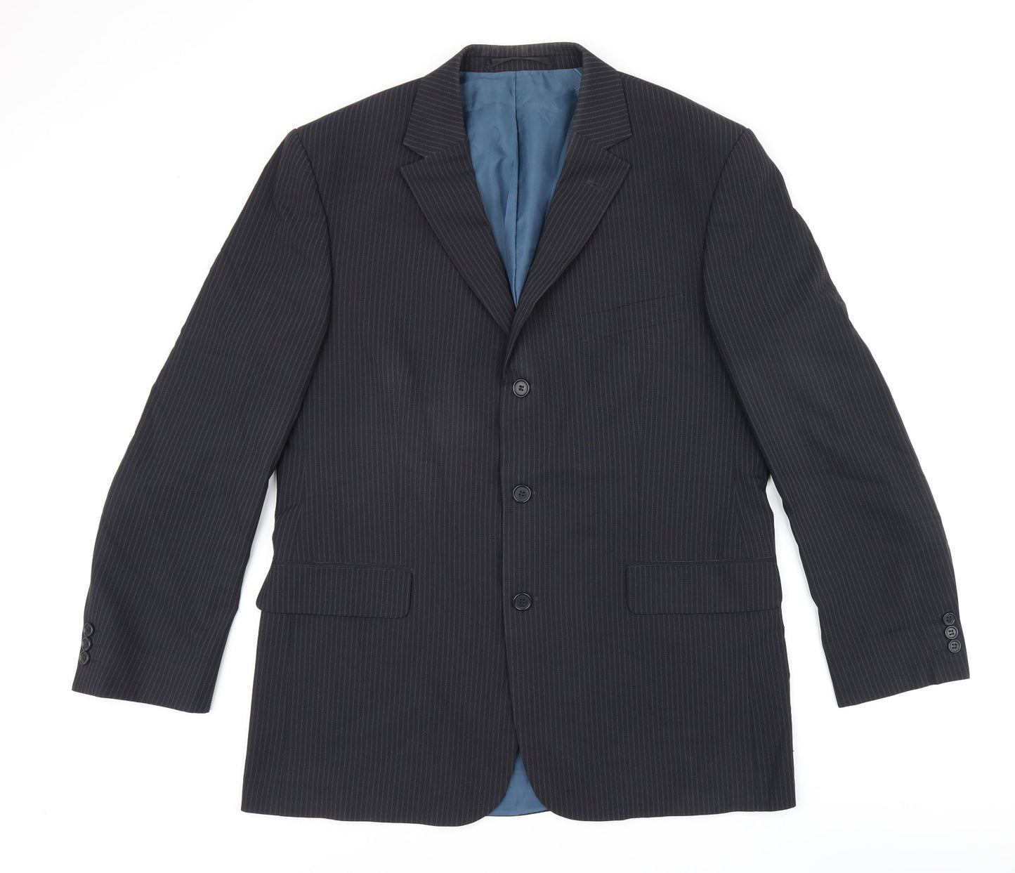 Mens UK Size 42 Marks and Spencer Regular Blue Suit Jacket