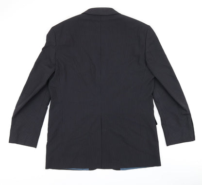 Mens UK Size 42 Marks and Spencer Regular Blue Suit Jacket