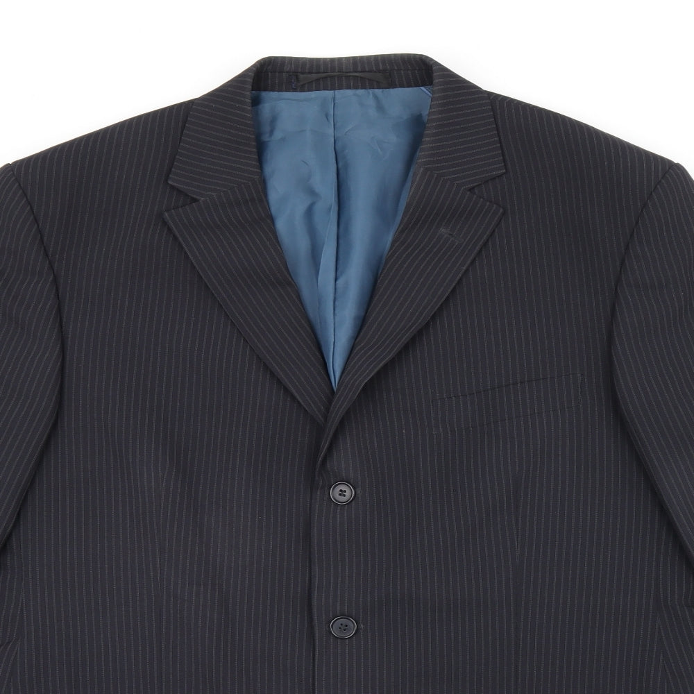 Mens UK Size 42 Marks and Spencer Regular Blue Suit Jacket