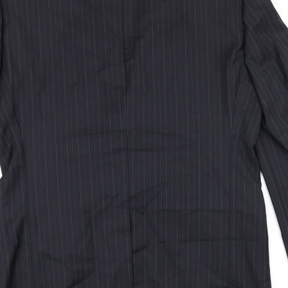 Mens UK Size 38 Daniel Hetcher Regular Black Suit Jacket