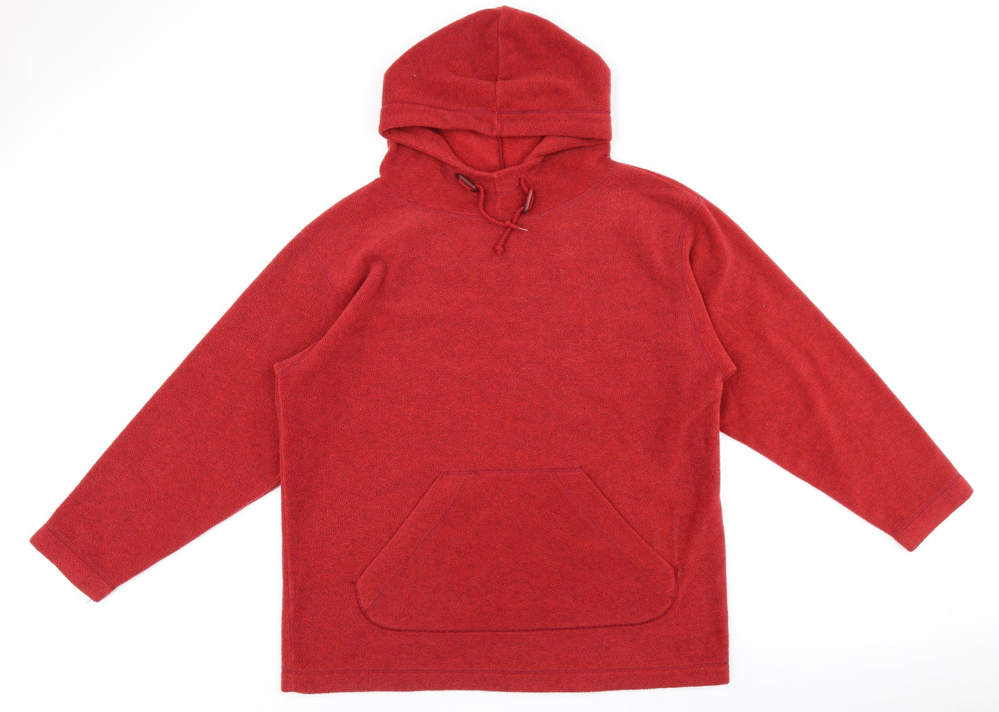 St Michael Womens Red Polyester Pullover Hoodie Size 12 Pullover
