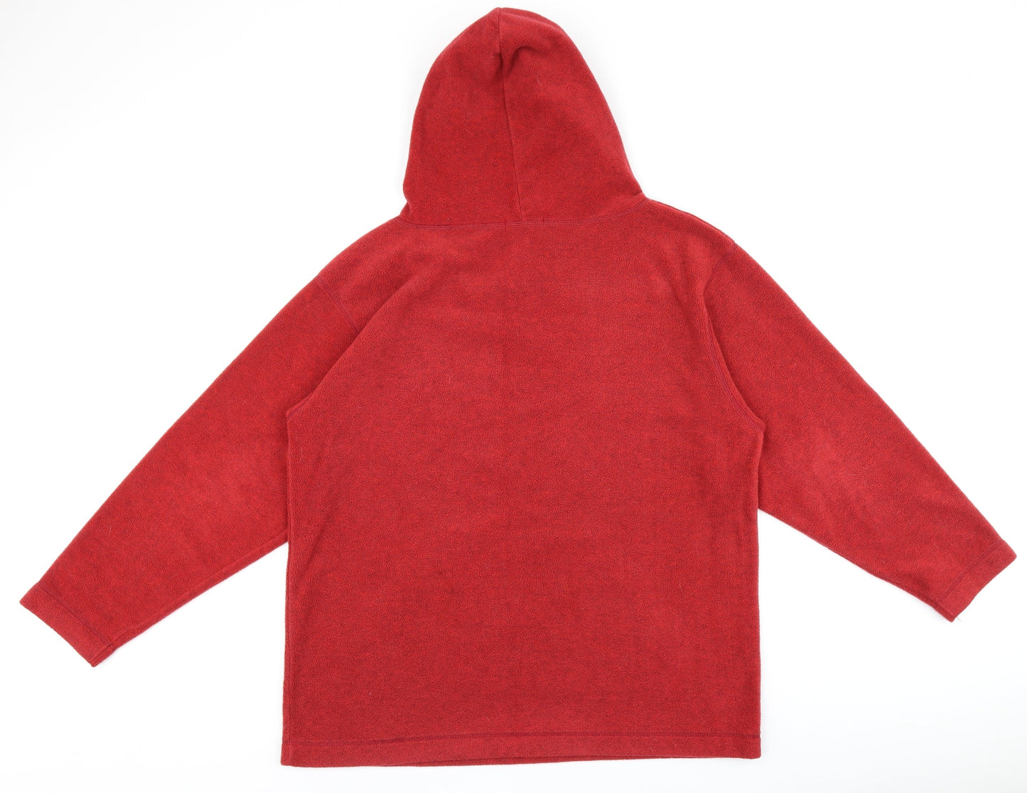 St Michael Womens Red Polyester Pullover Hoodie Size 12 Pullover