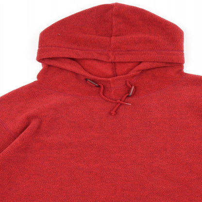 St Michael Womens Red Polyester Pullover Hoodie Size 12 Pullover