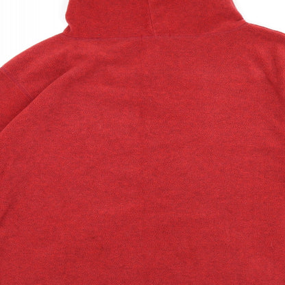 St Michael Womens Red Polyester Pullover Hoodie Size 12 Pullover