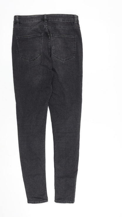 Womens UK Size 10 H&M Regular Fit Skinny Grey Jeans