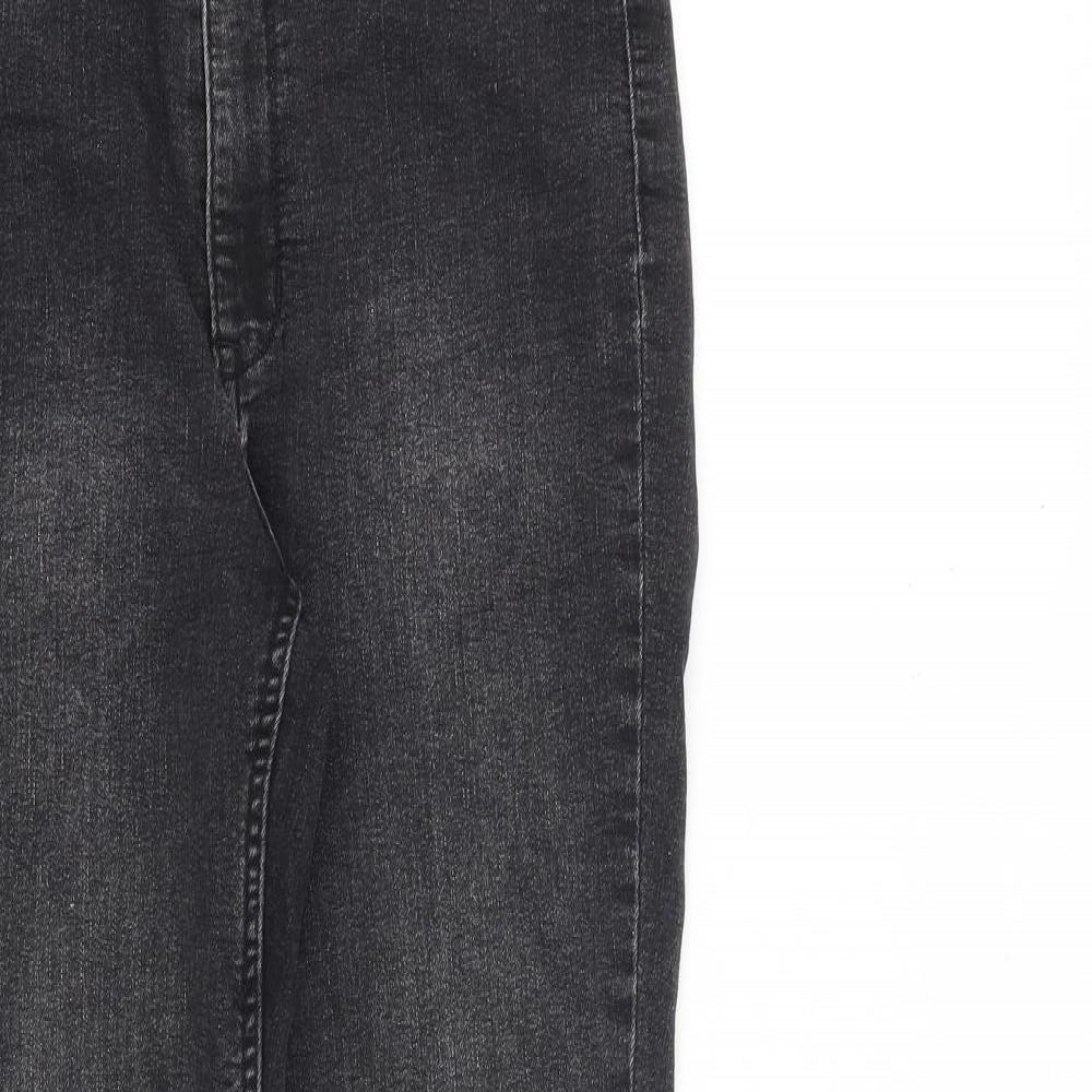 Womens UK Size 10 H&M Regular Fit Skinny Grey Jeans