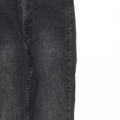 Womens UK Size 10 H&M Regular Fit Skinny Grey Jeans