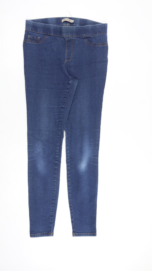 Denim & Co. Womens Blue Cotton Skinny Jeans Size 12 L30 in Slim