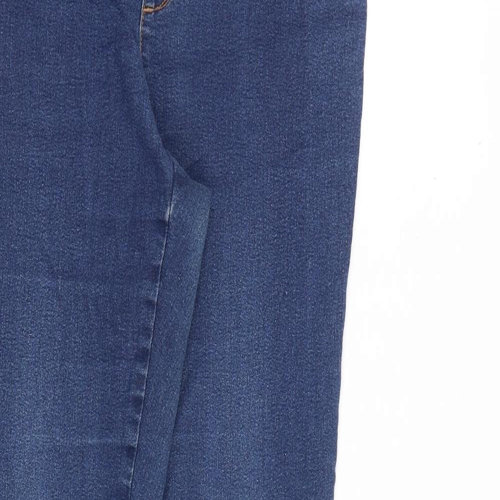 Denim & Co. Womens Blue Cotton Skinny Jeans Size 12 L30 in Slim