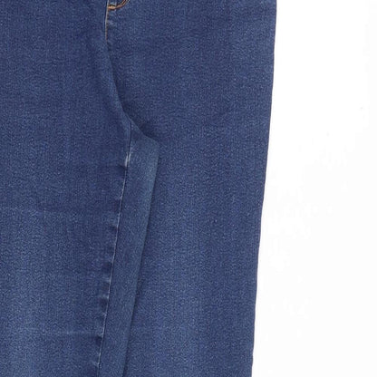 Denim & Co. Womens Blue Cotton Skinny Jeans Size 12 L30 in Slim