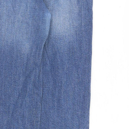 Gap Womens Blue Cotton Straight Jeans Size 29 in L32 in Regular Zip