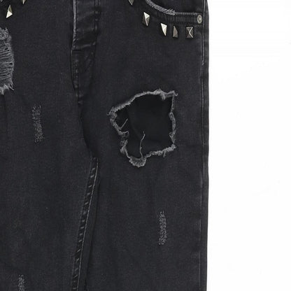 The Coutur Club Mens Black Cotton Skinny Jeans Size 30 in L26 in Regular Zip