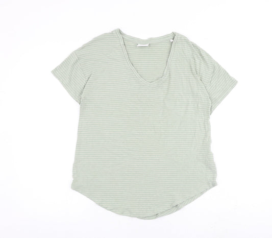 Womens UK Size M Mamalicious Green Basic T-Shirt