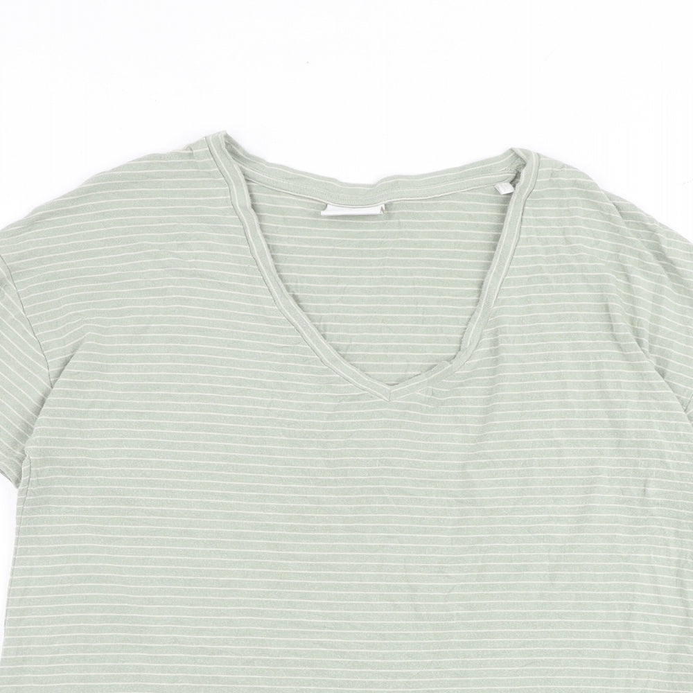 Womens UK Size M Mamalicious Green Basic T-Shirt