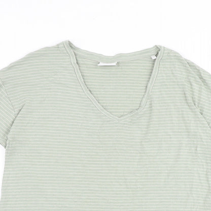 Womens UK Size M Mamalicious Green Basic T-Shirt