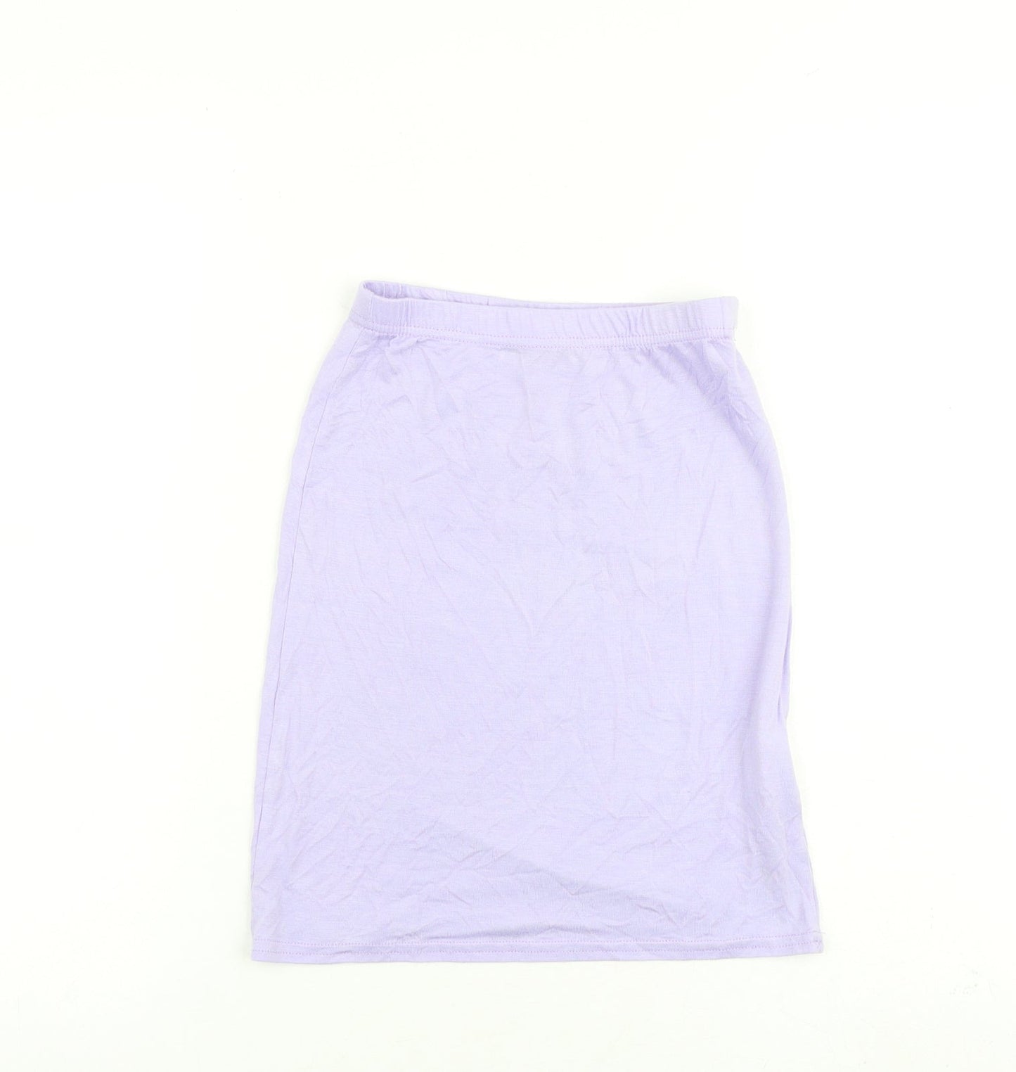 PRETTYLITTLETHING Womens Purple Viscose Mini Skirt Size 8