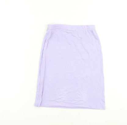 PRETTYLITTLETHING Womens Purple Viscose Mini Skirt Size 8