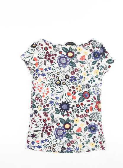 Womens UK Size 8 Dorothy Perkins Multicoloured Basic T-Shirt