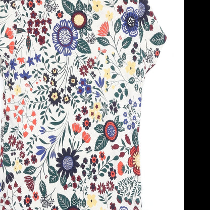 Womens UK Size 8 Dorothy Perkins Multicoloured Basic T-Shirt