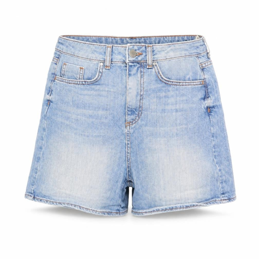 Limited Edition Womens Blue Cotton Basic Shorts Size 10 L4.5 in Regular Zip