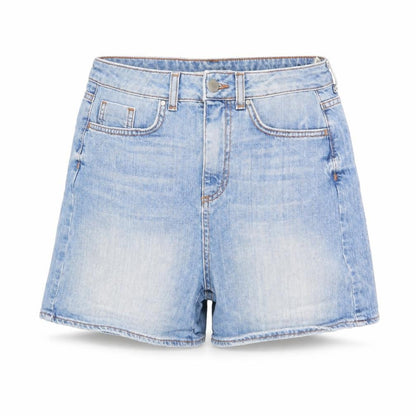 Limited Edition Womens Blue Cotton Basic Shorts Size 10 L4.5 in Regular Zip