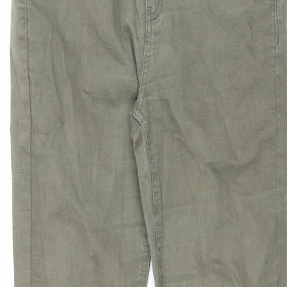 Patrizia Womens Green Cotton Skinny Jeans Size 31 in L31 in Slim Zip
