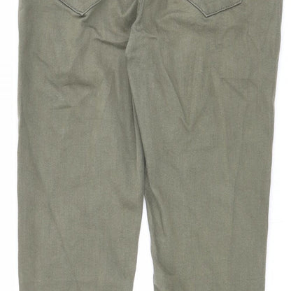 Patrizia Womens Green Cotton Skinny Jeans Size 31 in L31 in Slim Zip