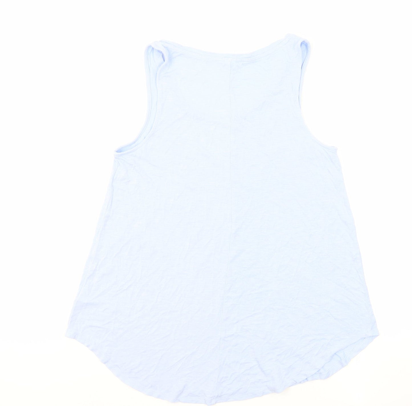 Old Navy Womens Blue Viscose Basic Tank Size M Boat Neck