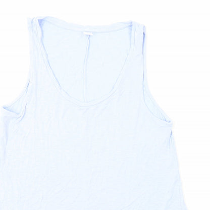 Old Navy Womens Blue Viscose Basic Tank Size M Boat Neck