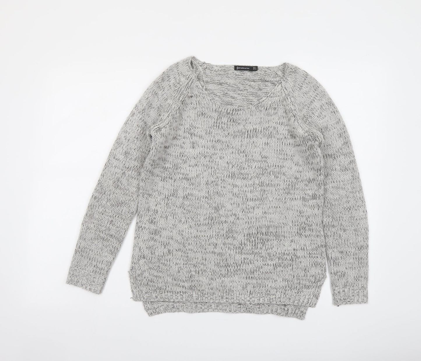 Womens UK Size S Stradivarius Grey Pullover Jumper