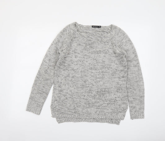 Womens UK Size S Stradivarius Grey Pullover Jumper